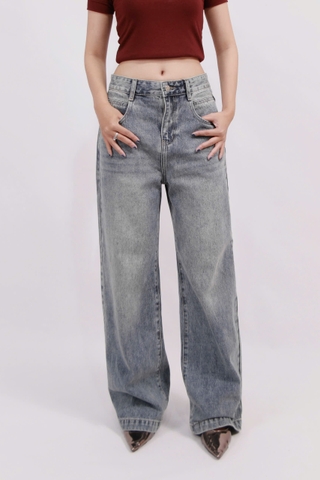 Q9835 - Q Culottes J túi bầu rã đáp túi lai to