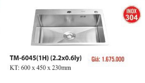 Chậu rửa chén Timo I304 TM-6045 2.2mm