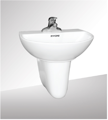 Lavabo chậu rửa mặt treo tường Ryoni L223