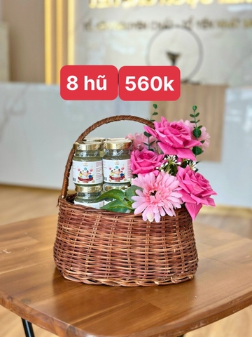 SET HOA YẾN 8H (GIỎ) - có hủ