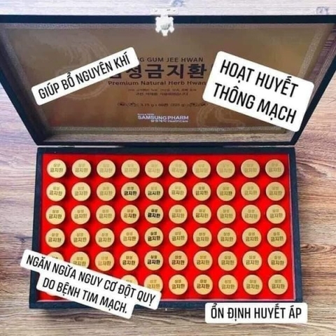 An cung bổ não hộp gỗ GUM JEE HWAN