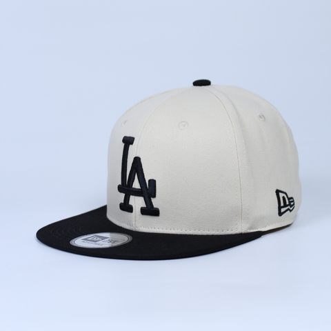 Nón Snapback Bít Đuôi LA Kem - D23