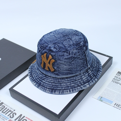 Nón Bucket, Nón Vành NY Xanh- B02