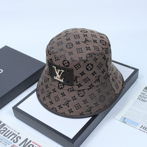 Nón Bucket Nón Vành LV Nâu- B12