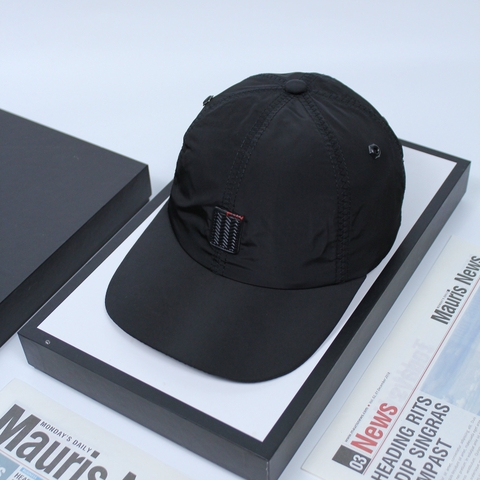 Nón Kết Dù Gió Logo Chữ Nhật Đen - M13