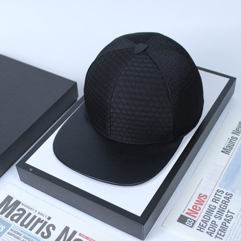 Mũ Nón Snapback Sọc Caro Đen- M02