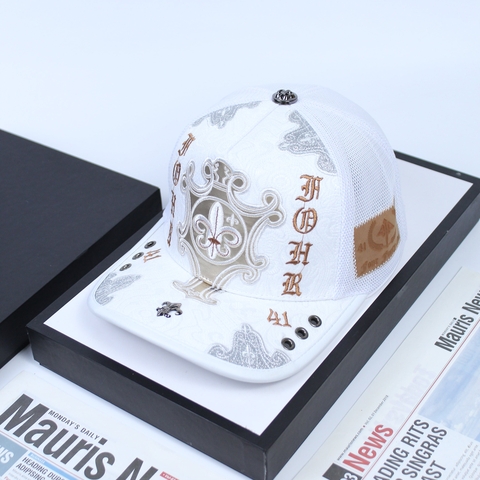 Nón Lưỡi Trai Four Forty One Trắng- J20