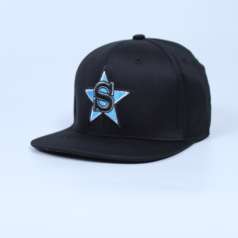 Nón Snapback Bít Đuôi Shark Đen  - D08