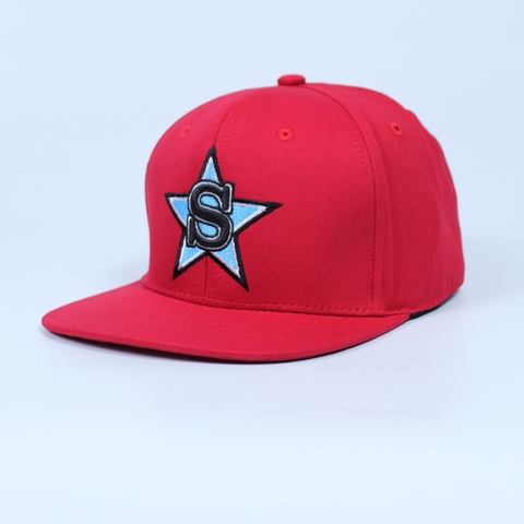 Nón Snapback Bít Đuôi Shark Đỏ  - D09