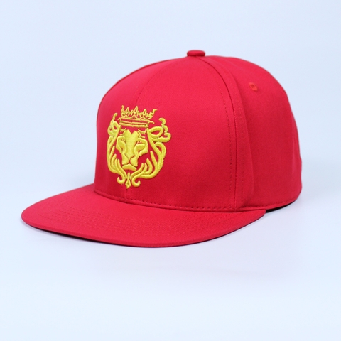 Nón Snapback Bít Đuôi Đầu Sư Tử Đỏ - D03