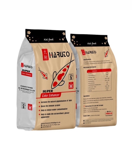 Cám siêu tăng màu sắc cá Koi Nhật Bản Haruto Super Color Enhancer