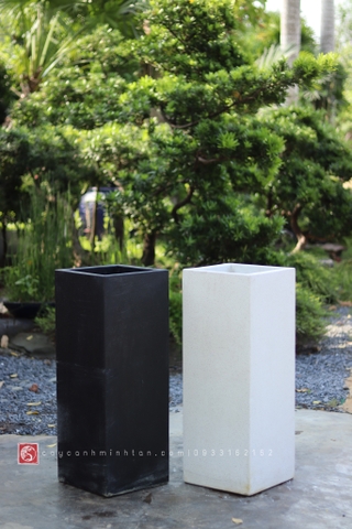 Chậu Đá Mài Vuông cao 80cm