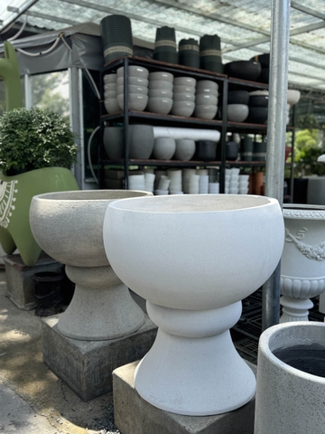 Chậu Xi Măng T023 + Đôn