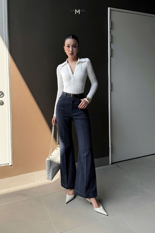 QUẦN JEANS NỮ ỐNG SUÔNG LOE CÔNG SỞ LISA WOMEN BY MIEN STORE
