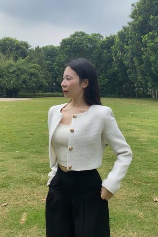 MIEN STORE ÁO KHOÁC NỮ MÙA ĐÔNG ÁO DẠ DAISY WOMEN