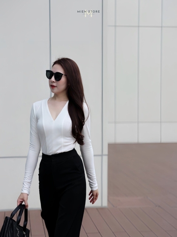 ÁO THUN CỔ V - V TOP BY MIEN