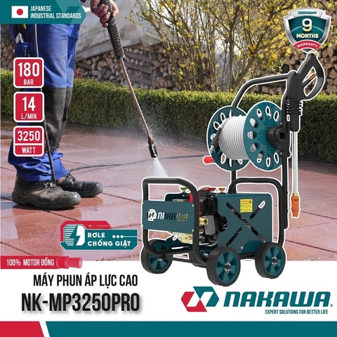 Máy Rửa Xe Nakawa 3250W NK-MP3250Pro - Mẫu Máy Chất Lượng Thịnh Hành Nhất