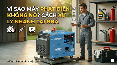 Vì Sao Máy Phát Điện Không Nổ? Cách Xử Lý Nhanh Tại Nhà