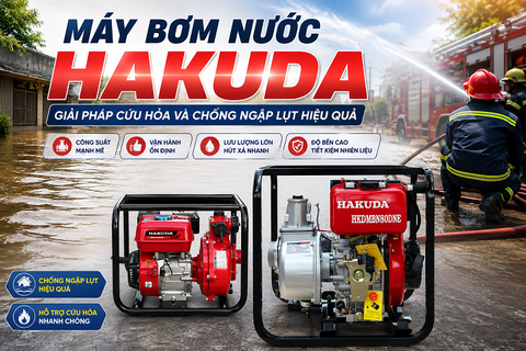 Máy Bơm Nước Hakuda – Giải Pháp Cứu Hỏa Và Chống Ngập Lụt Hiệu Quả