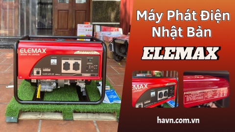 Máy Phát Điện Nhật Bản Chạy Xăng Elemax 4.7KVA SH5300EX - Nhập Khẩu Chính Hãng