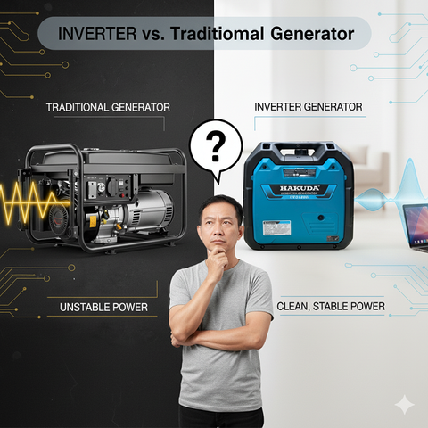 So Sánh Máy Phát Điện Chạy Xăng Inverter Biến Tần Đa Năng Và Máy Phát Điện Xăng Truyền Thống : Lựa Chọn Nào Tối Ưu Cho Bạn?