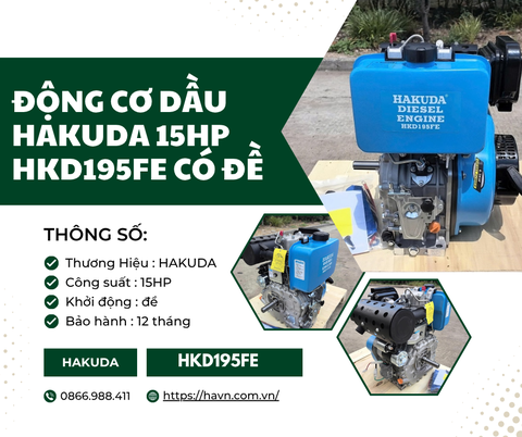 Những Lưu Ý Quan Trọng Khi Sử Dụng Động Cơ Dầu Hakuda 15HP HKD195FE Có Đề: Đảm Bảo Hiệu Suất và Kéo Dài Tuổi Thọ