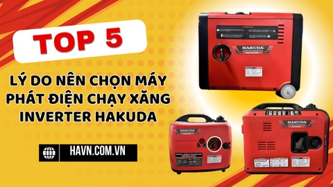 Top 5 Lý Do Nên Chọn Máy Phát Điện Chạy Xăng Inverter Hakuda Cho Gia Đình Bạn