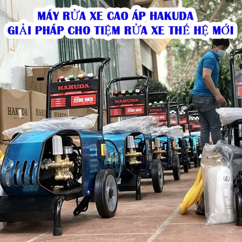 MÁY RỬA XE CAO ÁP HAKUDA - GIẢI PHÁP CHO TIỆM RỬA XE THẾ HỆ MỚI