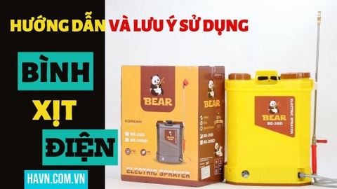 Hướng Dẫn Và Lưu Ý Khi Sử Dụng Bình Xịt Điện