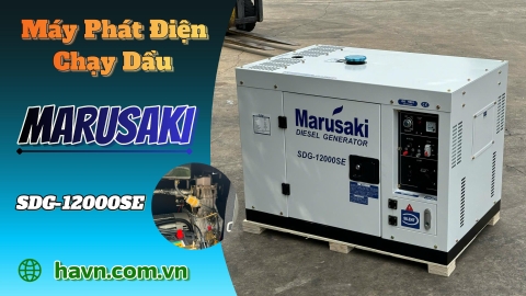Máy Phát Điện Chạy Dầu Marusaki 8.6KW SDG-12000SE Bền Bỉ Vượt Trội, Giá Thành Tốt