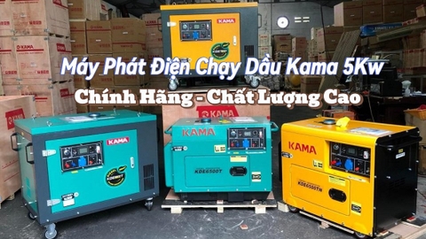 Máy Phát Điện Chạy Dầu Kama 5Kw - Chính Hãng, Chất Lượng Cao