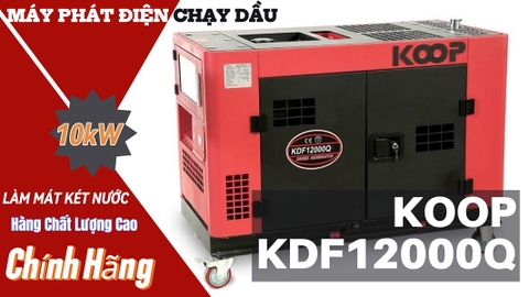 Máy Phát Điện Chạy Dầu Koop 10Kw KDF12000Q - Chính Hãng, Chất Lượng Cao