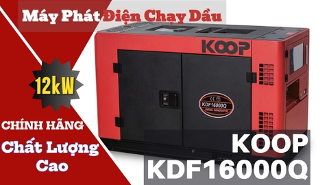 Máy Phát Điện Chạy Dầu Koop 12Kw KDF16000Q - Chính Hãng, Chất Lượng Cao