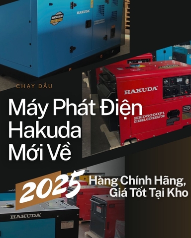 Máy Phát Điện Hakuda Mới Về – Hàng Chính Hãng, Giá Tốt Tại Kho