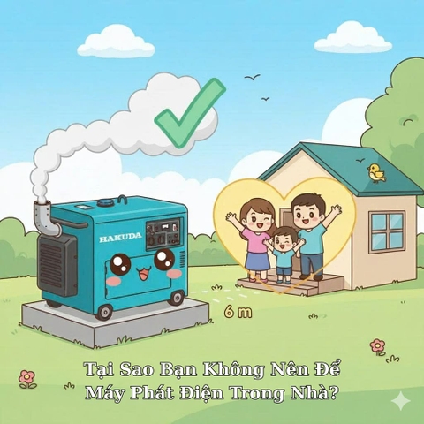 Nguy Hiểm Tiềm Ẩn: Tại Sao Bạn Không Nên Để Máy Phát Điện Trong Nhà?