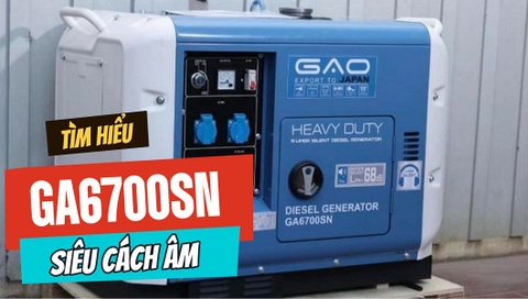 Tìm Hiểu Máy Phát Điện Chạy Dầu GAO 5Kw GA6700SN Siêu Cách Âm