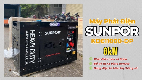 Tìm Hiểu Máy Phát Điện Chạy Dầu Sunpor 8KW KDE11000-DP