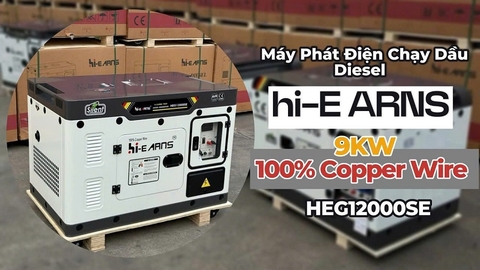 Tìm Hiểu Về Máy Phát Điện Chạy Dầu HI-EARNS HEG12000SE 9KW