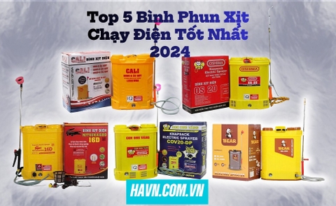 Top 5 Bình Phun Xịt Chạy Điện Tốt Nhất 2024