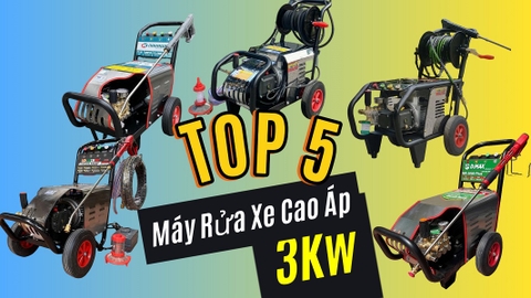 Tóp 5 Mẫu Máy Rửa Xe Cao Áp 3KW Đáng Mua Nhất