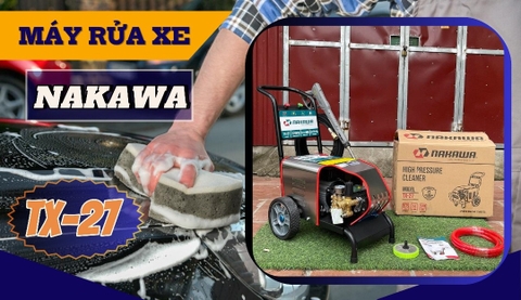 Máy Rửa Xe Cao Áp Nakawa 2.7kw TX-27 Dùng Tiệm Có Gì Đặc Biệt?