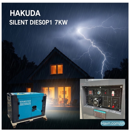 Máy Phát Điện Siêu Êm 7Kw Dầu Hakuda HKD7000P1 Pro: An Tâm Vững Vàng Trong Mùa Bão