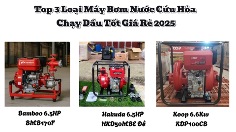 Top 3 Loại Máy Bơm Nước Cứu Hỏa Chạy Dầu Tốt Giá Rẻ 2025?