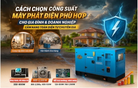 Cách Chọn Công Suất Máy Phát Điện Phù Hợp Cho Gia Đình Và Doanh Nghiệp: Cẩm Nang Toàn Diện Từ Chuyên Gia
