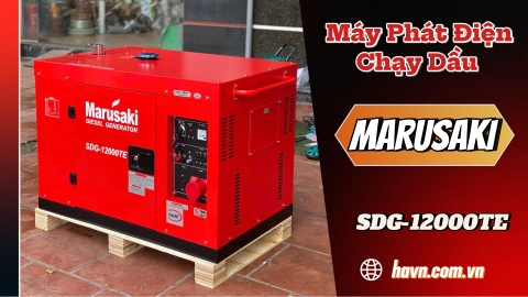 Máy Phát Điện Marusaki Chạy Dầu 8.6KW SDG-12000TE 3 Pha Giá Cực Tốt, Bền Bỉ