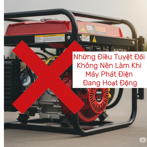 Những Điều Tuyệt Đối Không Nên Làm Khi Máy Phát Điện Đang Hoạt Động