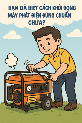 Bạn Đã Biết Cách Khởi Động Máy Phát Điện Đúng Chuẩn Chưa?