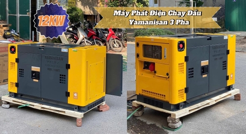 Máy Phát Điện Chạy Dầu 12KW Yamanisan 3 Pha - Giải Pháp Cung Cấp Điện Công Suất Lớn
