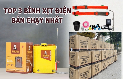 Top 3 Bình Xịt Điện Chất Lượng Bán Chạy Nhất Hiện Nay