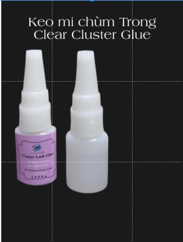 Keo nối mi chùm trong không màu, Clear Cluster glue